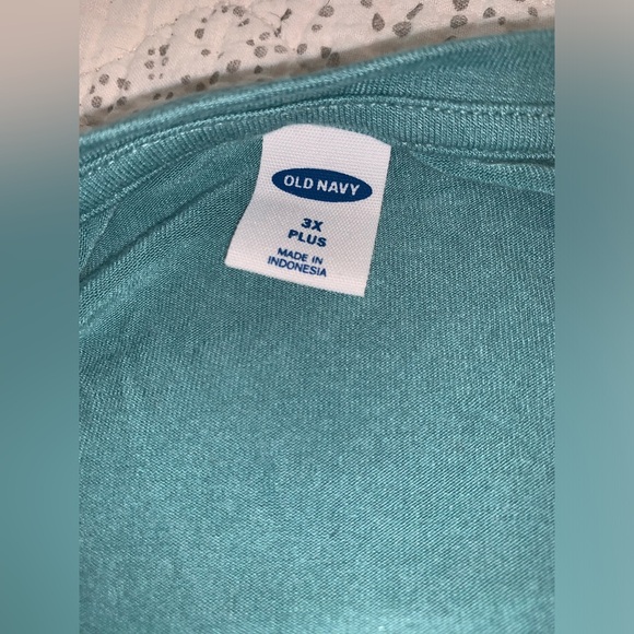 ☀️ Old Navy Women’s Plus Size 3X Babydoll Shirt with Knot Sleeve Detail - Picture 5 of 7